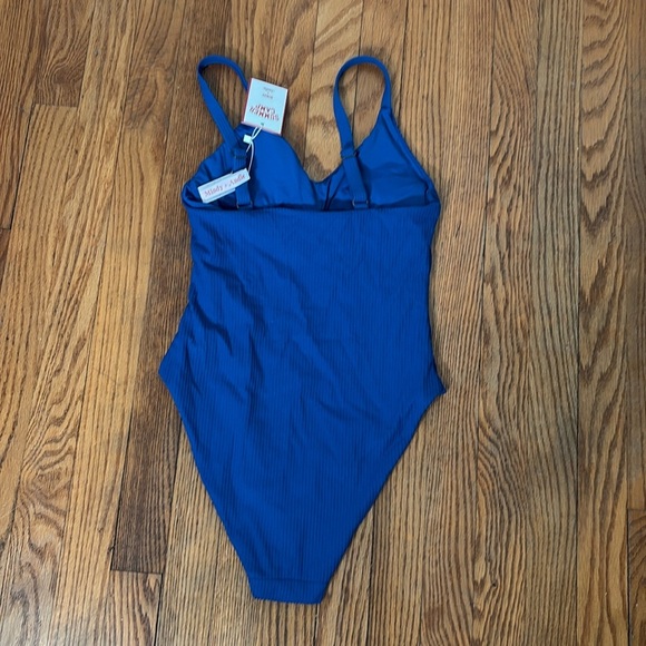 Andie The Marco One Piece Rib Swimsuit Mazarine Blue Size S NWT - Picture 4 of 9